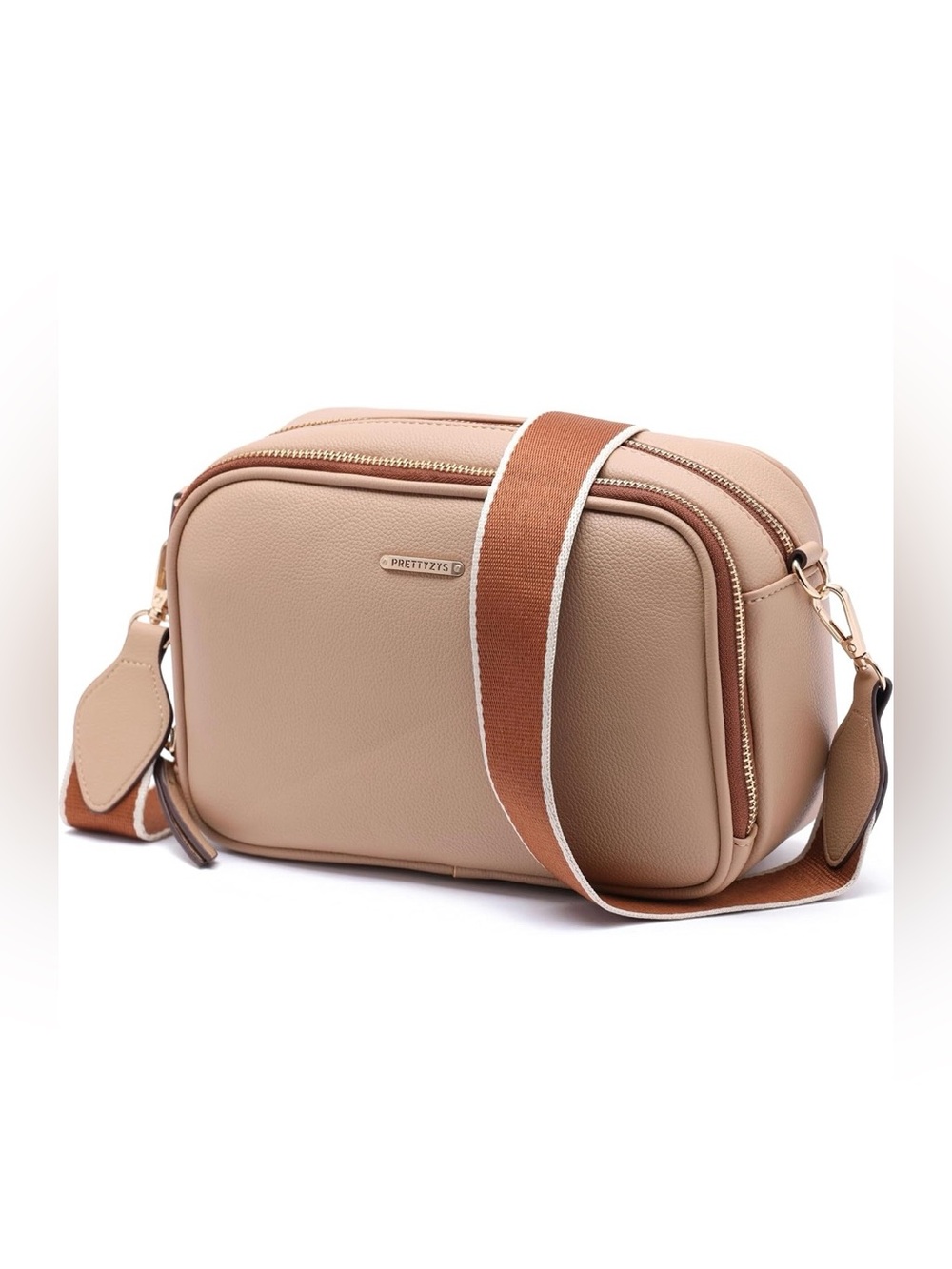 Crossbody adjustable for Woman Vegan Leather Purse khaki